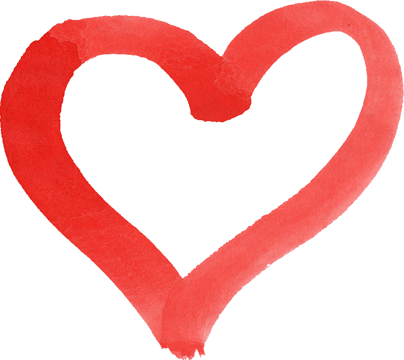 Watercolor Heart Png Clip Art Free - Png Format Love Heart Png (810x722), Png Download