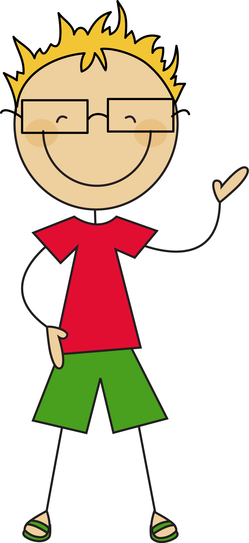 Stick Man Clipart At Getdrawings - Boy Stick Figure Clipart (951x2075), Png Download