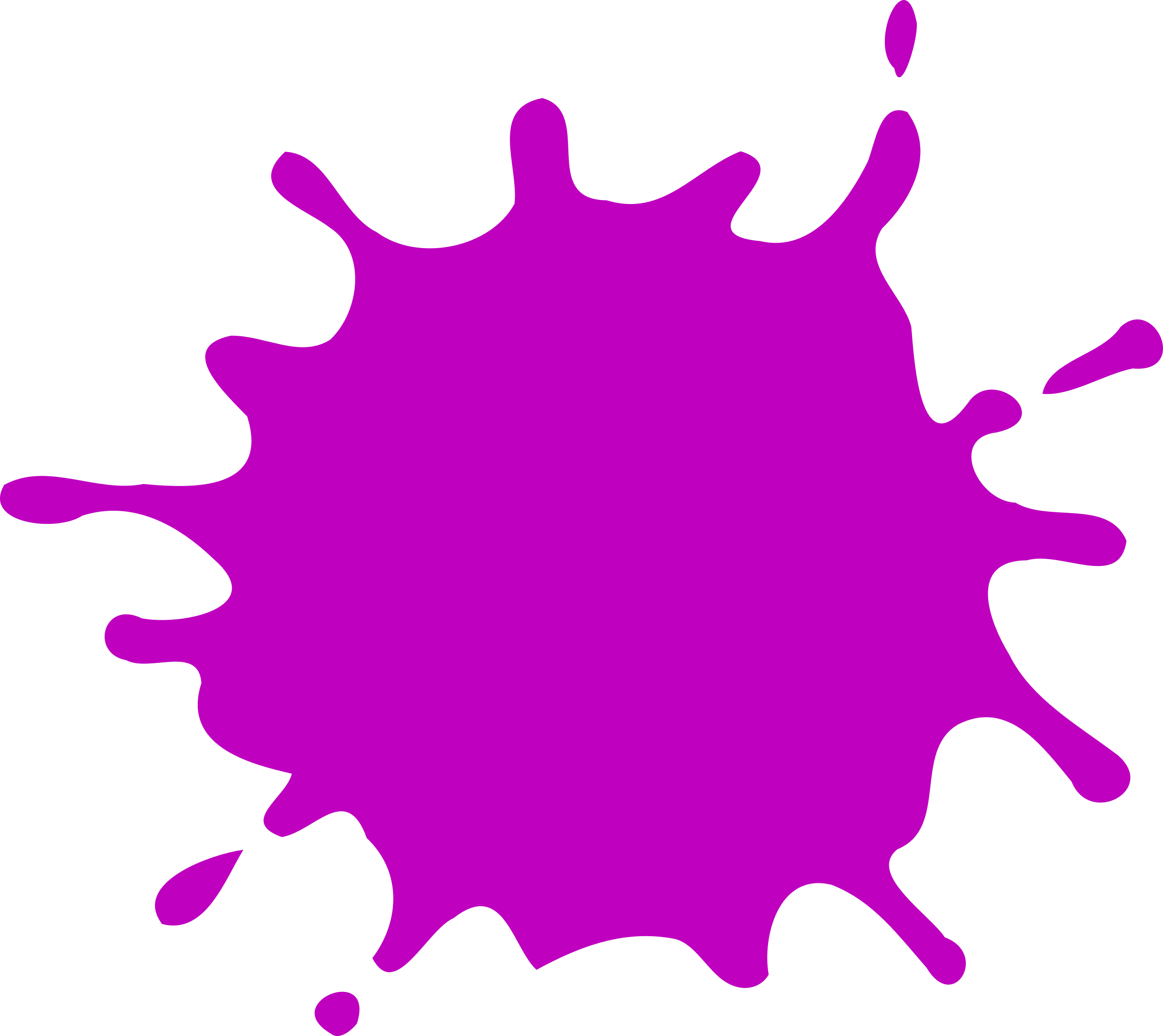 This Free Icons Png Design Of Purple Splat (2400x2138), Png Download