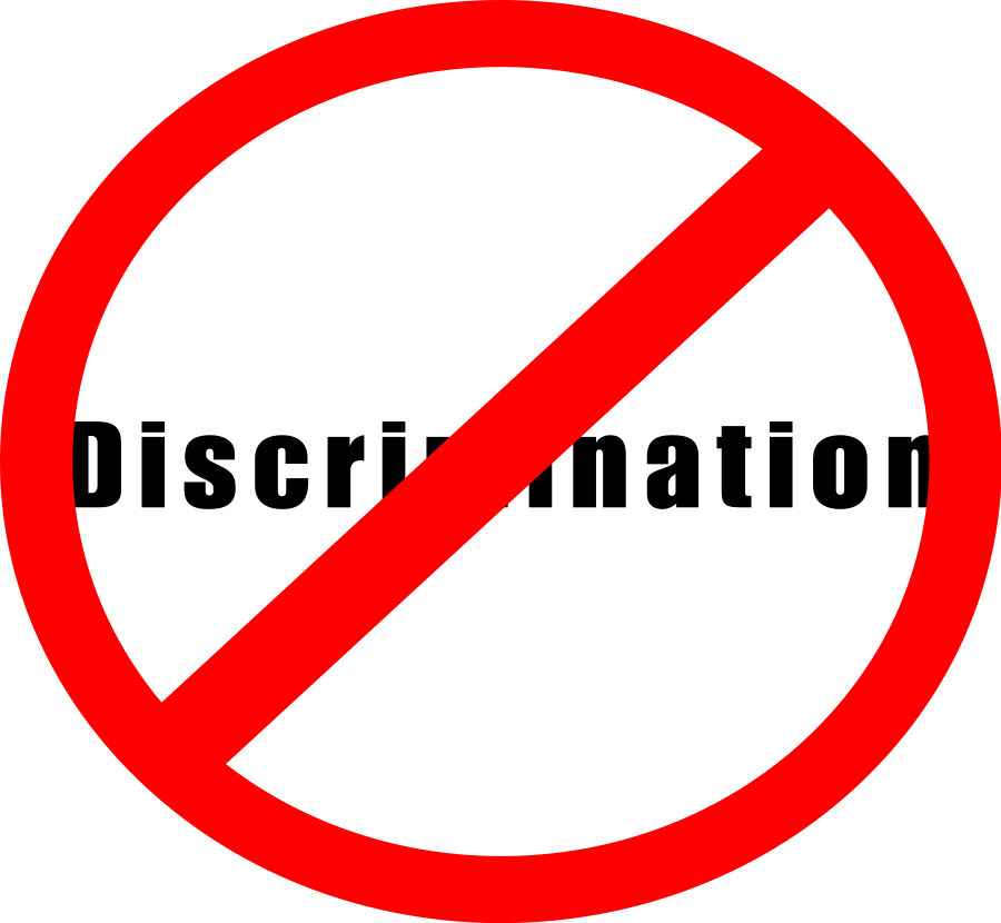 How To Set Use No Discrimination Sign Clipart (900x830), Png Download