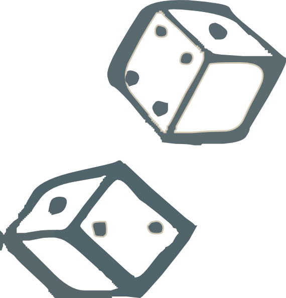 How To Set Use Cartoon Dice Svg Vector (570x594), Png Download