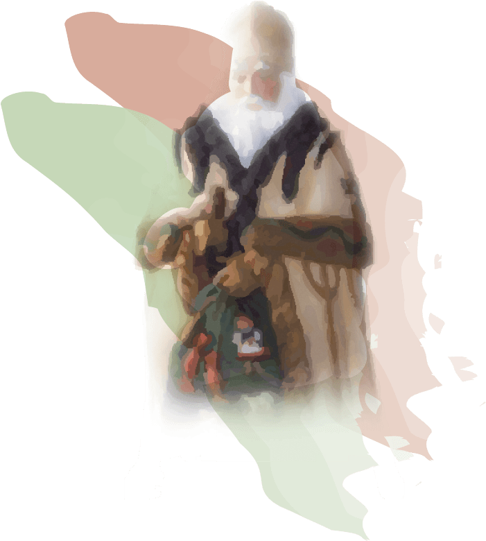 Like Santa, Dedt Moroz Brings Presents To Children - Figurine (750x796), Png Download