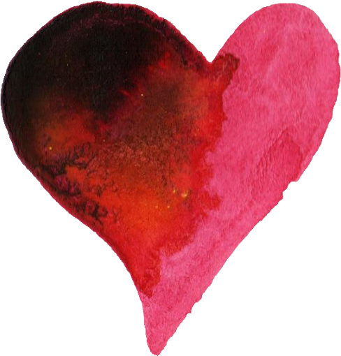 Watercolor Heart Png - Abstract Heart Png Transparent (488x510), Png Download