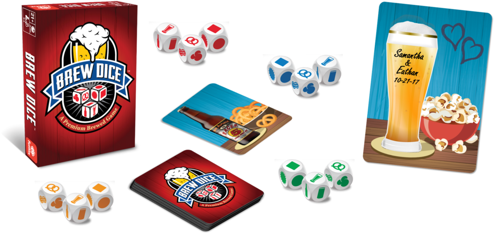 Wedding Brew Dice - Portable Network Graphics (1000x488), Png Download