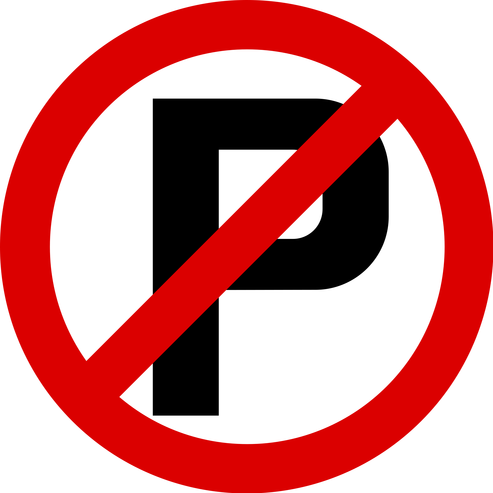 Singapore Road Signs - Traffic Signs No Parking (552x552), Png Download