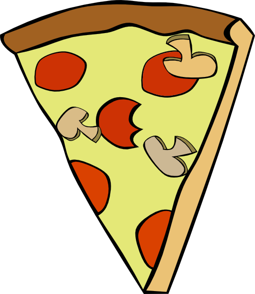 Triangle Clipart Pizza Slice - Pizza Slice Transparent Background (516x596), Png Download