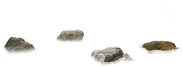 Beach Rocks Png - Rock On The Beach Png (607x315), Png Download