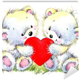 Cute Teddy Bear - Valentine's Day (400x400), Png Download
