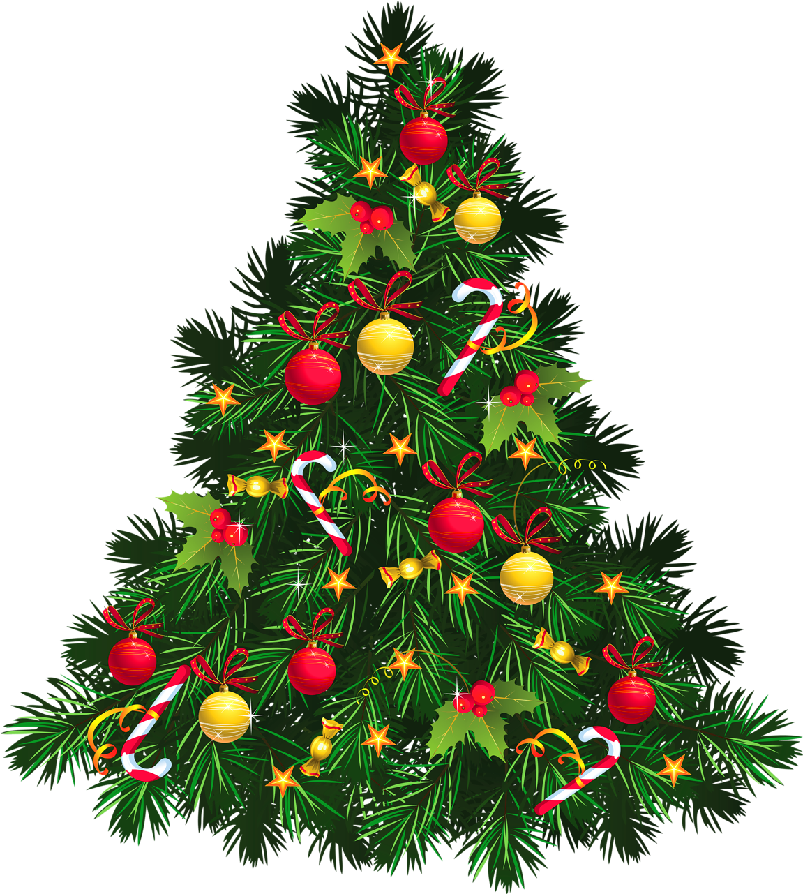 Transparent Christmas Tree With Ornaments Png Picture - Christmas Tree Png (1150x1298), Png Download