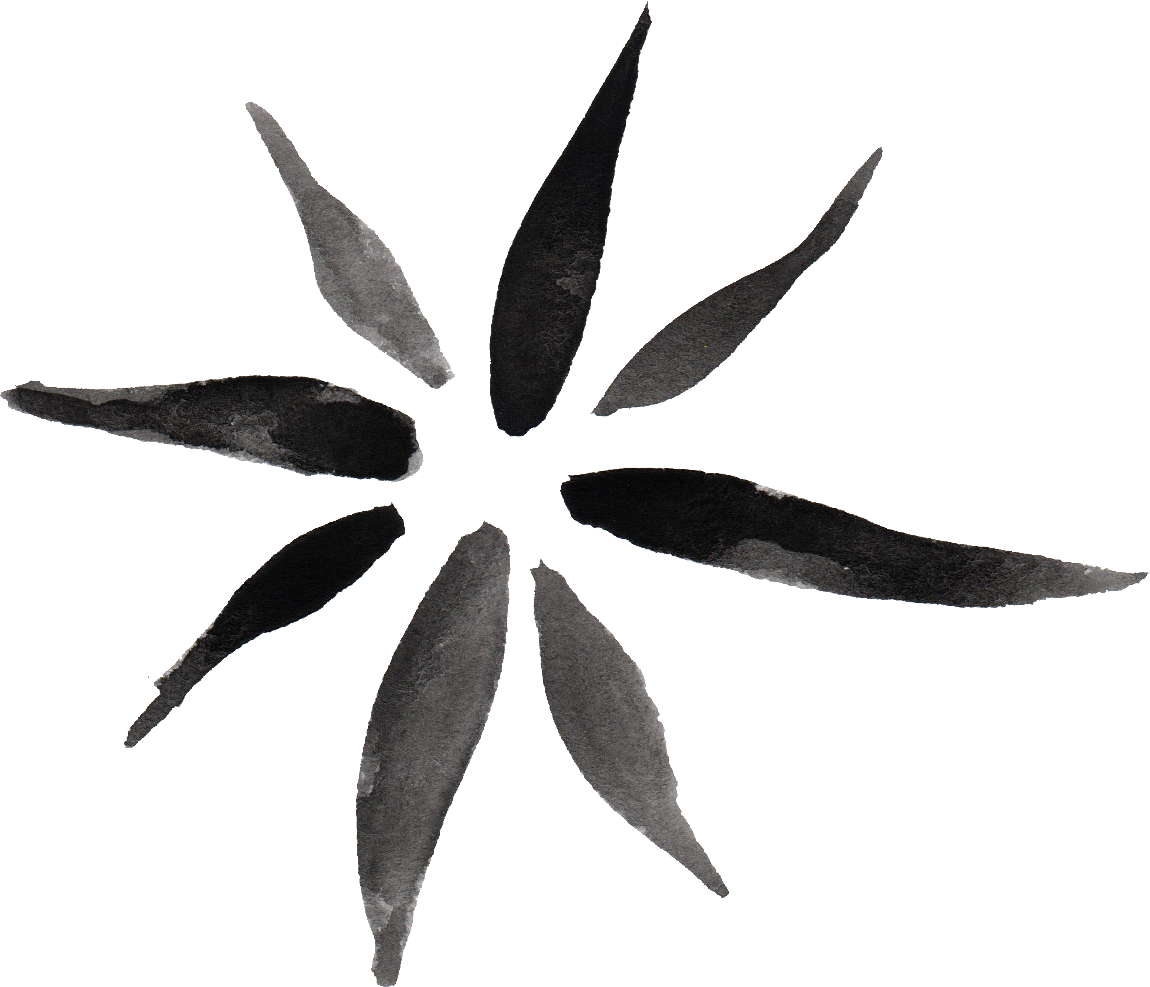 Flower Black Png - Watercolor Flower Black Png (1150x987), Png Download