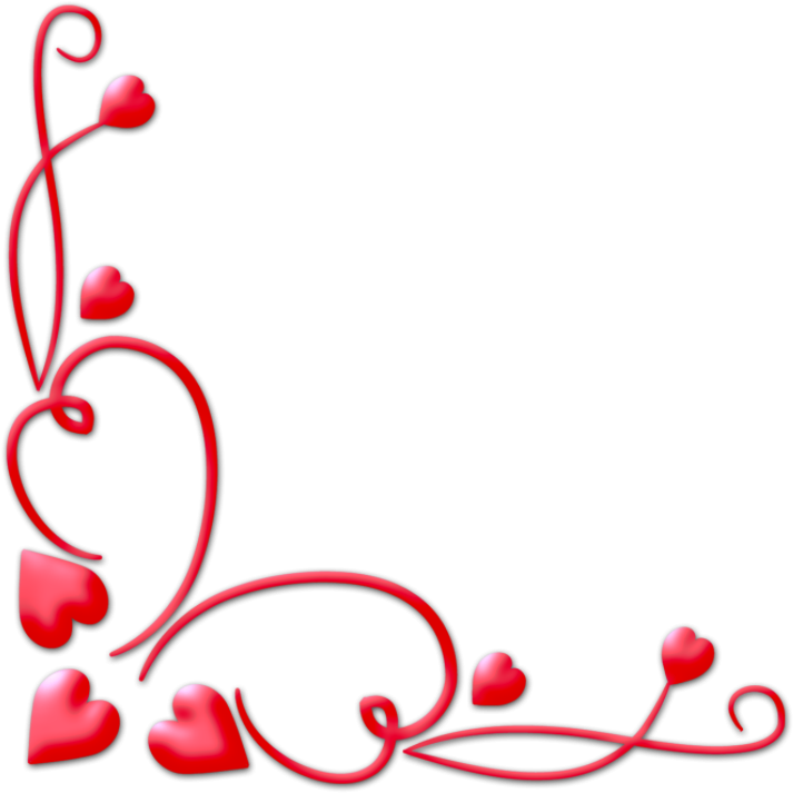 Valentines Day Border Png Download Image - Valentines Frame Png (1024x768), Png Download