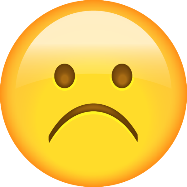 Confused Emojis Png Royalty Free Library - Sad Emoji Clipart (480x480), Png Download