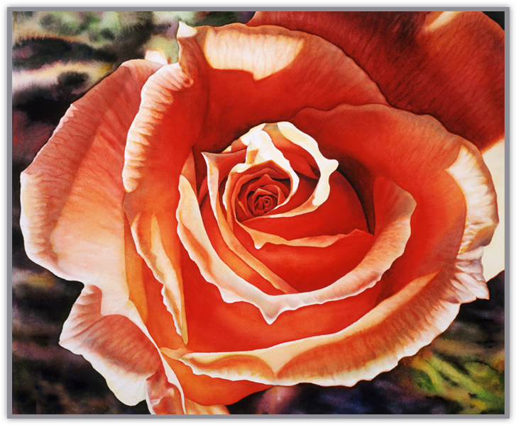 Original Watercolor Painting - Floribunda (933x601), Png Download