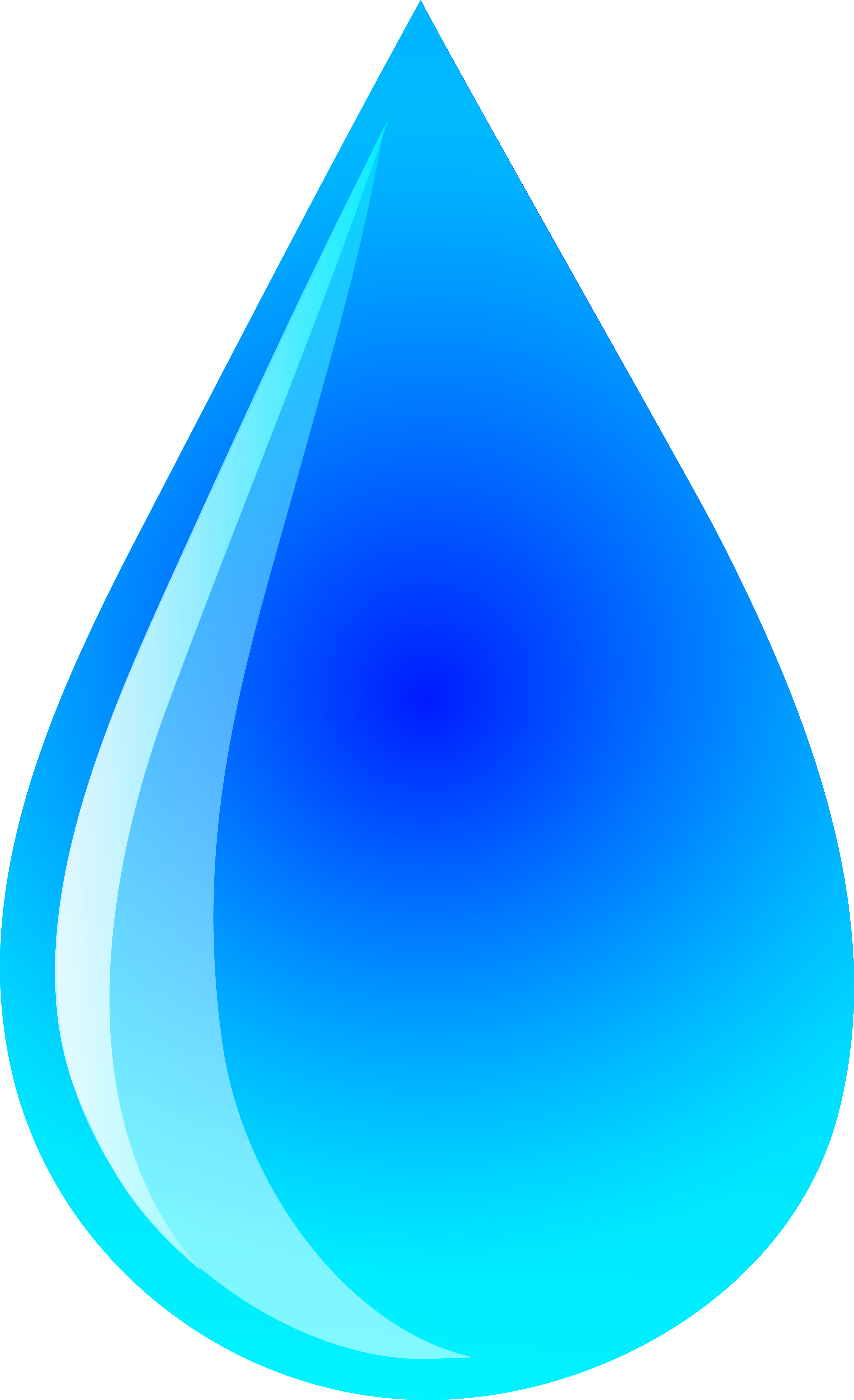 Blue Water Droplet Logo - Raindrop Clipart (3837x6293), Png Download