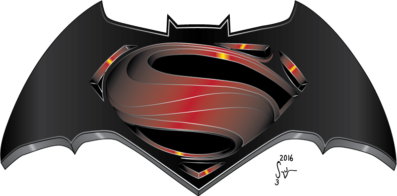 Batman Vs Superman Logo Drawing At Getdrawings - Batman Vs Superman Logo 2016 (800x395), Png Download