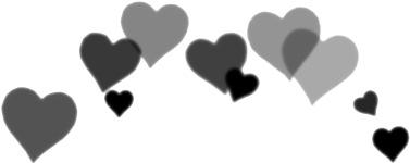 Png, Tumblr, And Black Image - Black Heart Crown Png (500x317), Png Download
