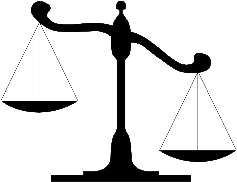 Scale Png Picture - Tilted Scales Of Justice (485x384), Png Download