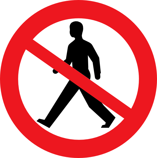 Image Library Download Do Not Clip Art Enter Man At - Covent Garden (600x601), Png Download