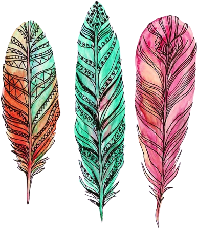 Feather Drawings With Water Coloring Ideas Inspiration - Feather (500x582), Png Download