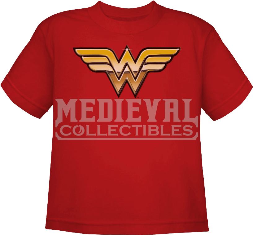 Kids Wonder Woman Logo T-shirt - Youth: Dolphin Tale - Fade Out (833x833), Png Download