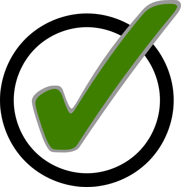 Check Mark In Circle (576x596), Png Download