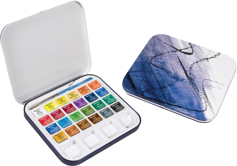 View Larger Image - Daler Rowney Aquafine Travel Watercolour Paint Set (1000x735), Png Download