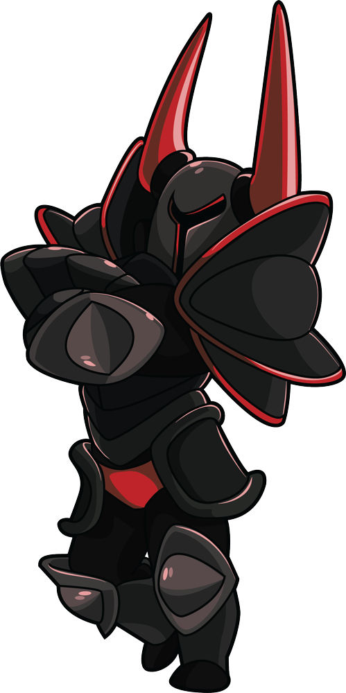 Blackknight-cross - Black Knight Fan Art Shovel Knight (499x1000), Png Download