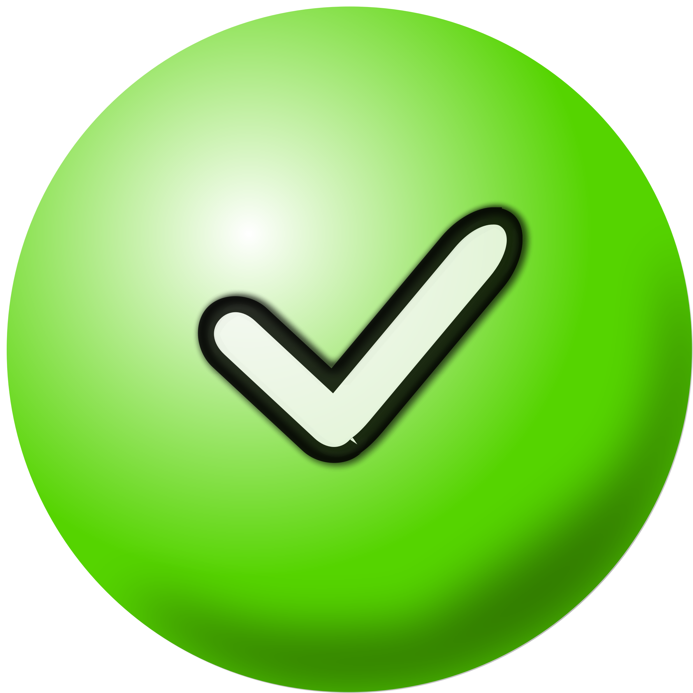 This Free Icons Png Design Of Green Check Mark Icon (2378x2377), Png Download
