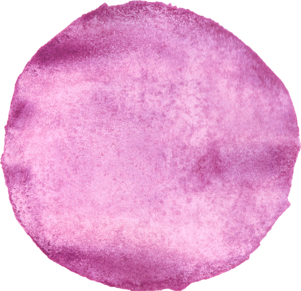 Watercolor Circles Transparent - Purple Watercolor Circle Png (612x592), Png Download