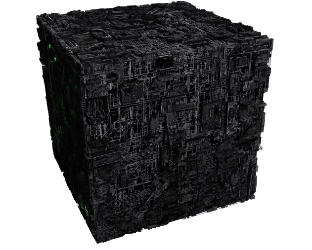 Cube - Cobblestone (655x526), Png Download