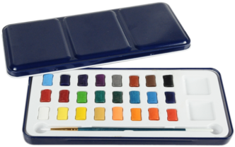 12pcs 12ml Diy Watercolor Paint ,mixing Watercolor - Màu Nước Khô Loại Tốt (350x350), Png Download