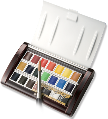 Pn695 - Holbein Solid Watercolors Artist Bread Color 21-color (550x400), Png Download