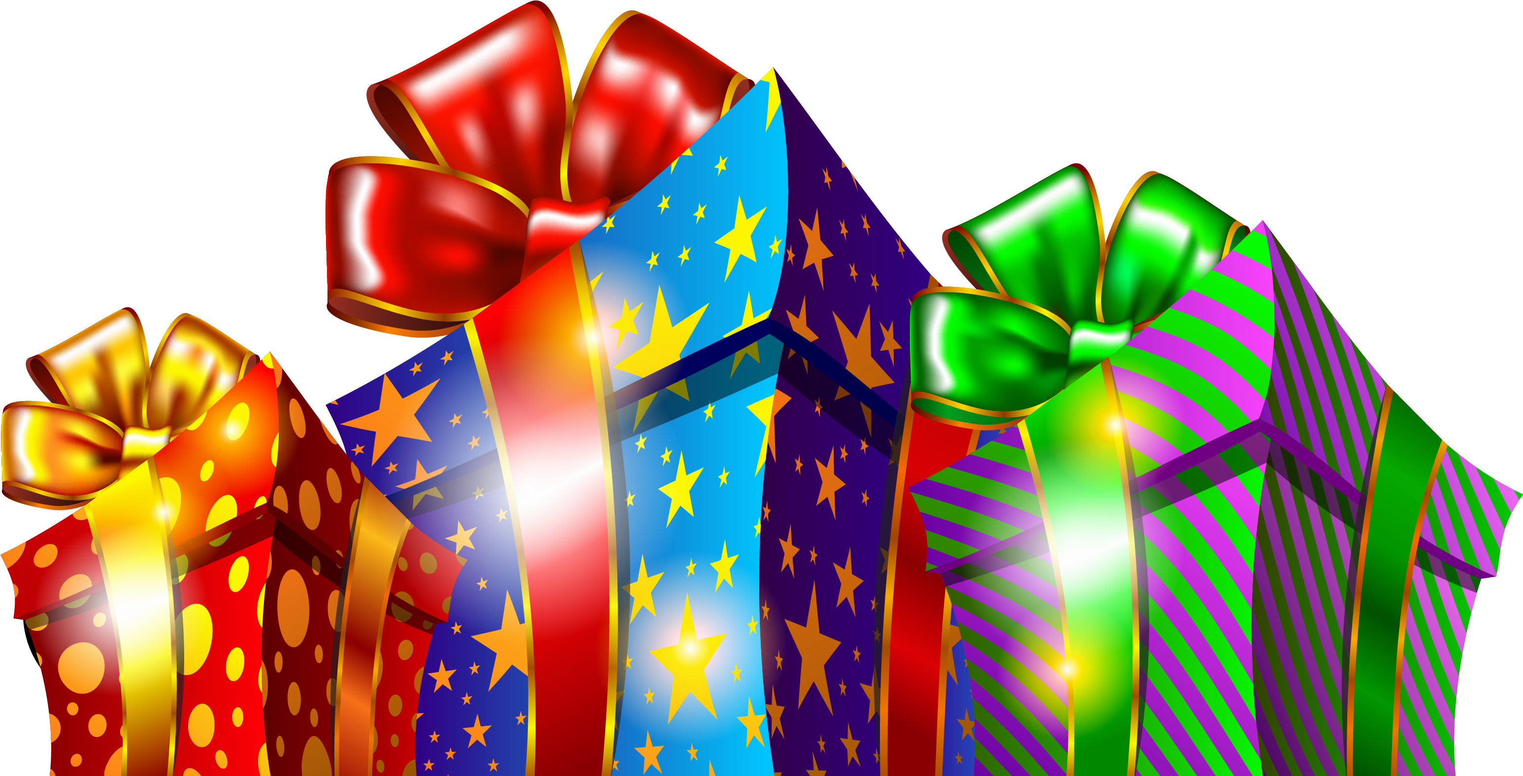 Christmas Gift Boxes Png Clipart - Christmas Frames For Profile (3132x1596), Png Download