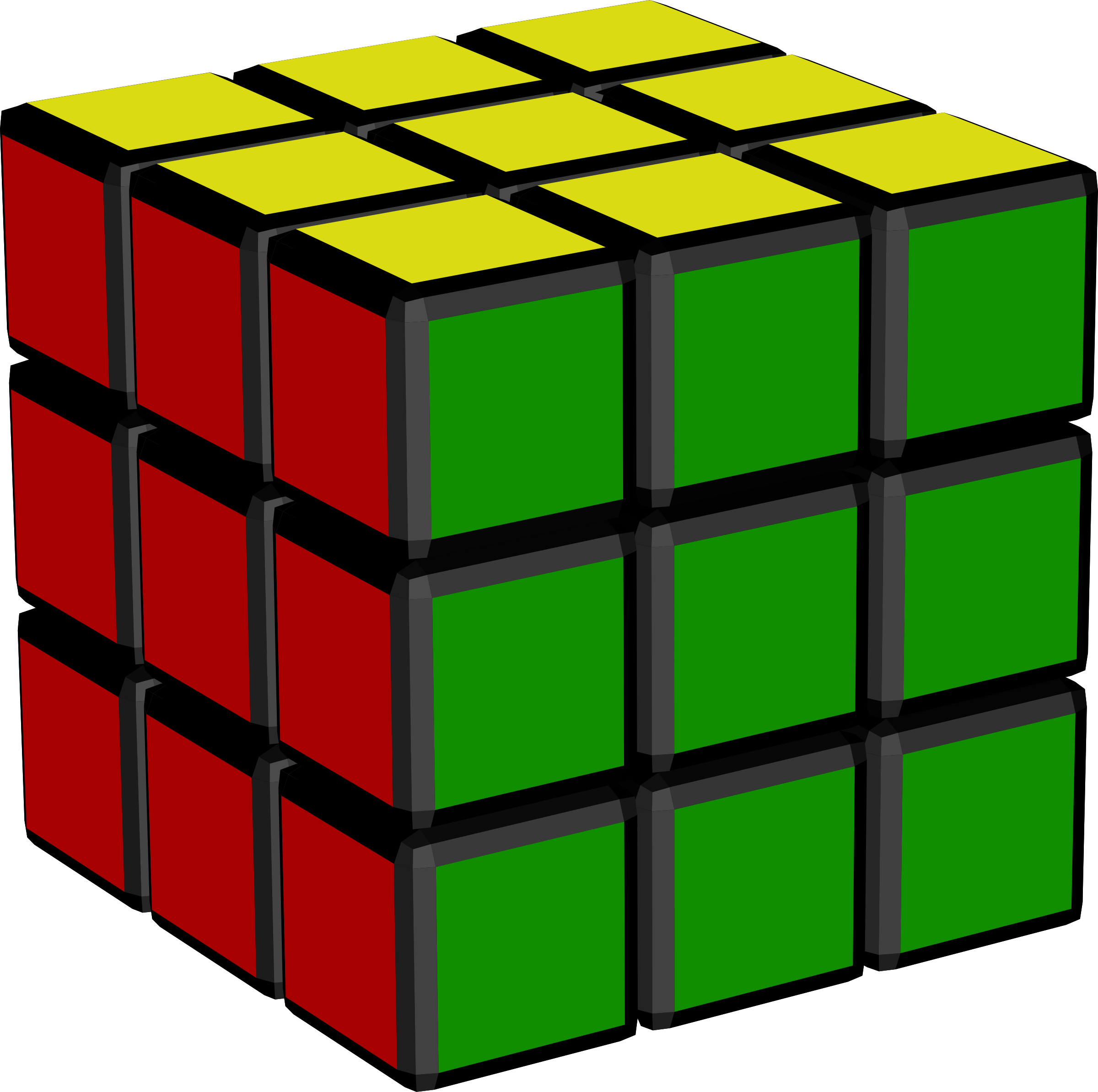 Free Png Rubik's Cube Png Images Transparent - Rubik's Cube Clip Art (850x845), Png Download