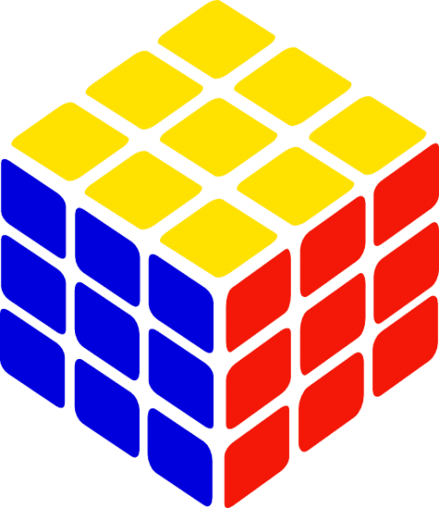 Free Png Rubik's Cube Png Images Transparent - Rubik's Cube Transparent Background (480x556), Png Download