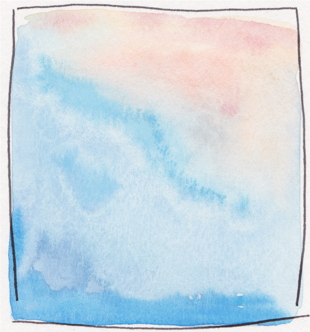 Cold-original Poetry And Watercolor Painting By Carli - Painting (1841x1689), Png Download