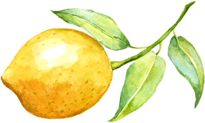 Lemonade Watercolor Png Graphic Transparent Stock - Water Color Lemon Png (600x252), Png Download