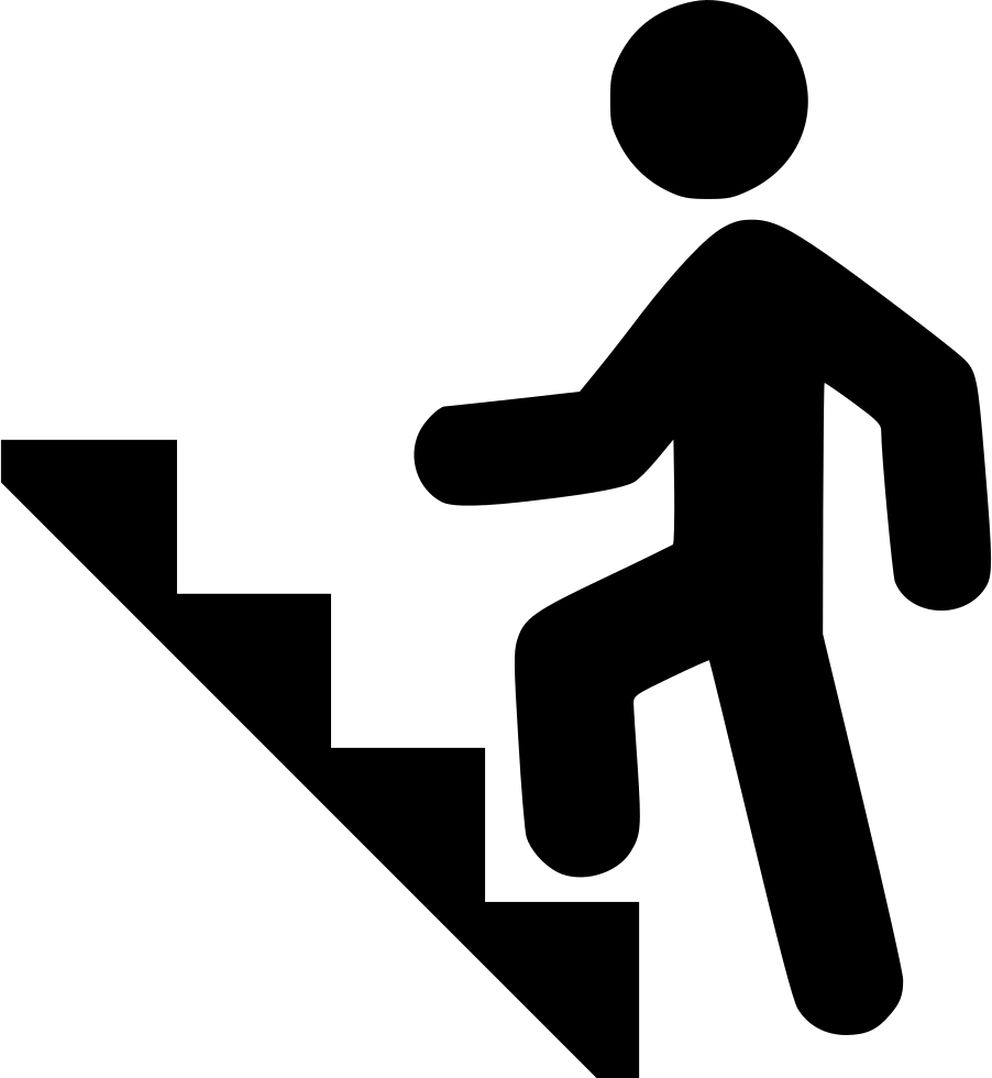 Climbing Stairs Comments - Climbing Stairs Icon Png (902x980), Png Download