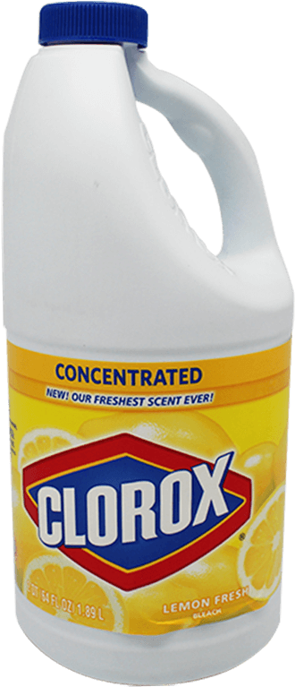 Clorx Lemon Fresh Blch 64oz - Wipes Clorox Fresh Scent (tb) (353x800), Png Download