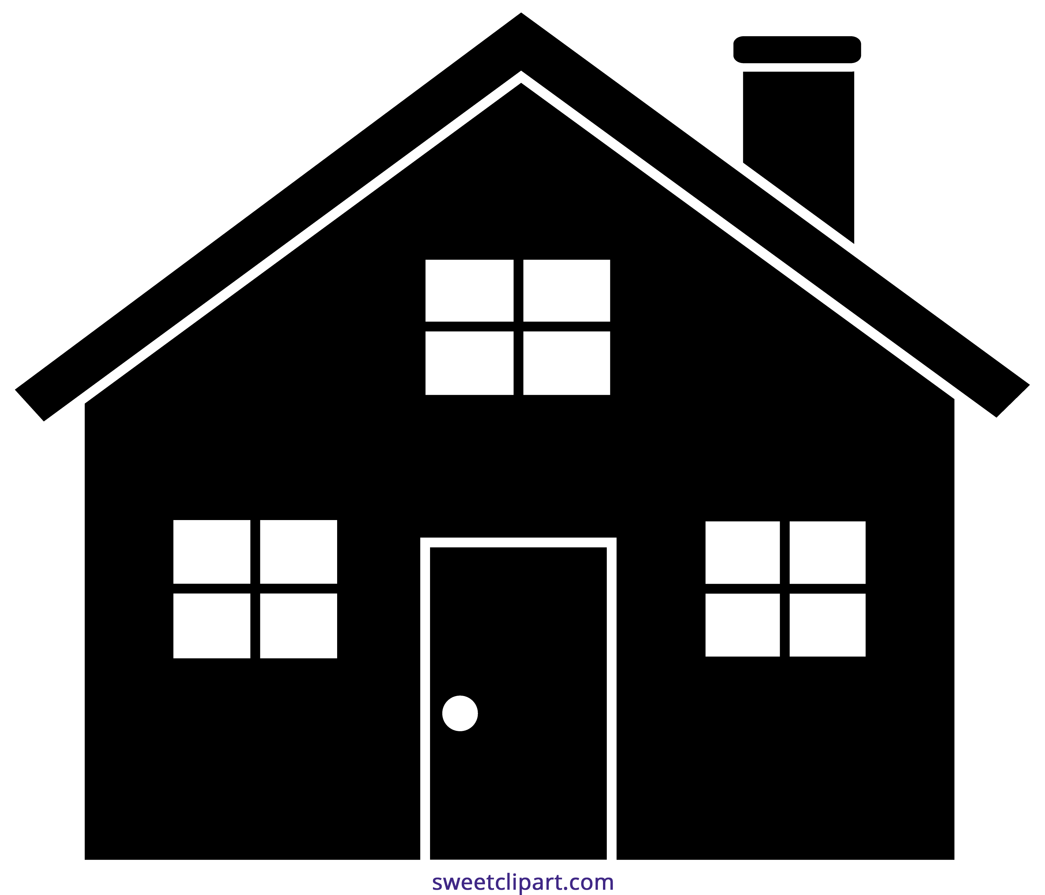Ot Communication Symbols On Clipart Library - House Silhouette (3576x2977), Png Download