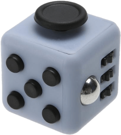 Download - Fidget Cube Grey And Black (530x530), Png Download