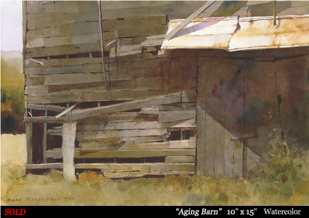 Dean Mitchell Studio - Watercolor Painting (625x675), Png Download