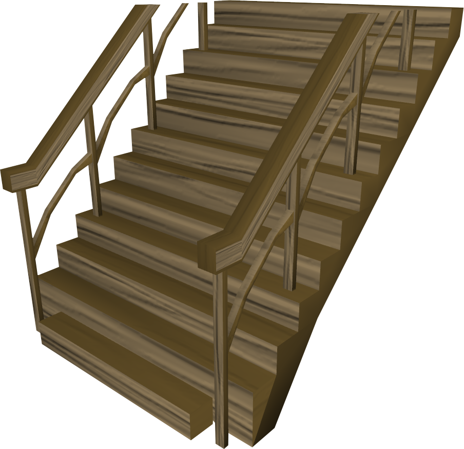 Teak Staircase Runescape Wiki - Staircase Transparent (904x875), Png Download
