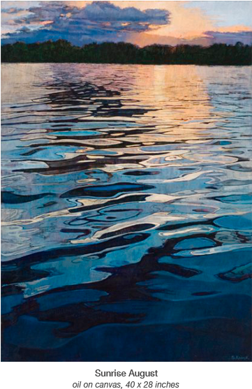 Sunrise August 40 X - Paint Ripples Water (450x575), Png Download