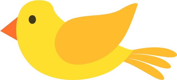 Yellow Bird Illustration Vector And Png - Illustration (1200x628), Png Download