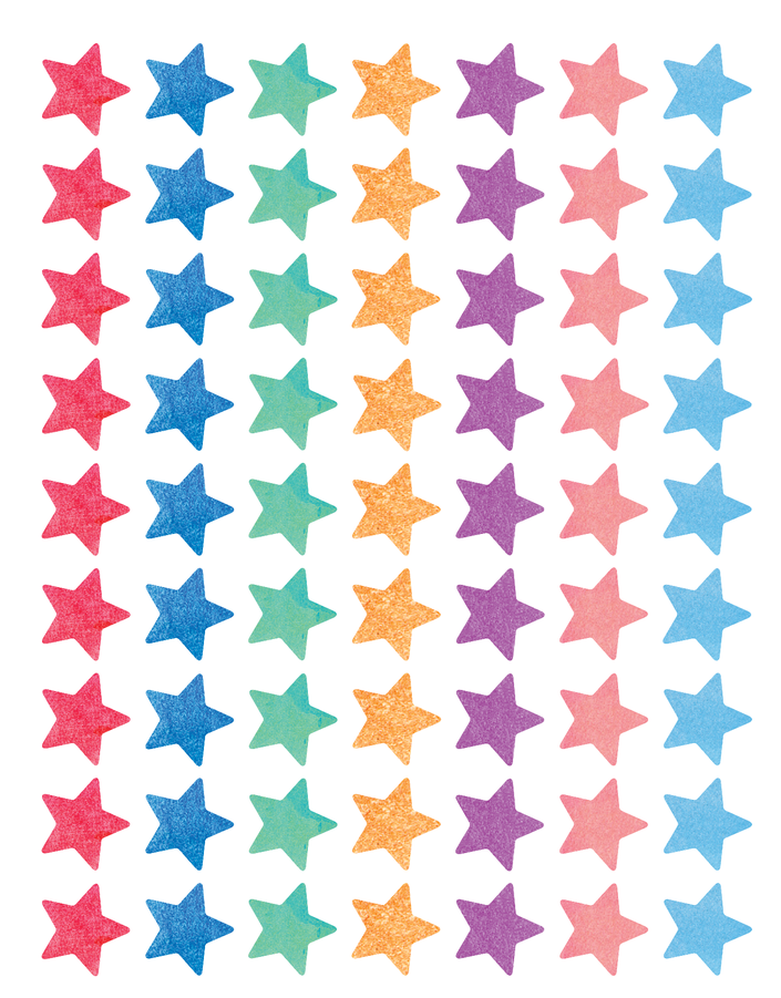 Watercolor Stars Mini Stickers Alternate Image A - Motif (900x900), Png Download