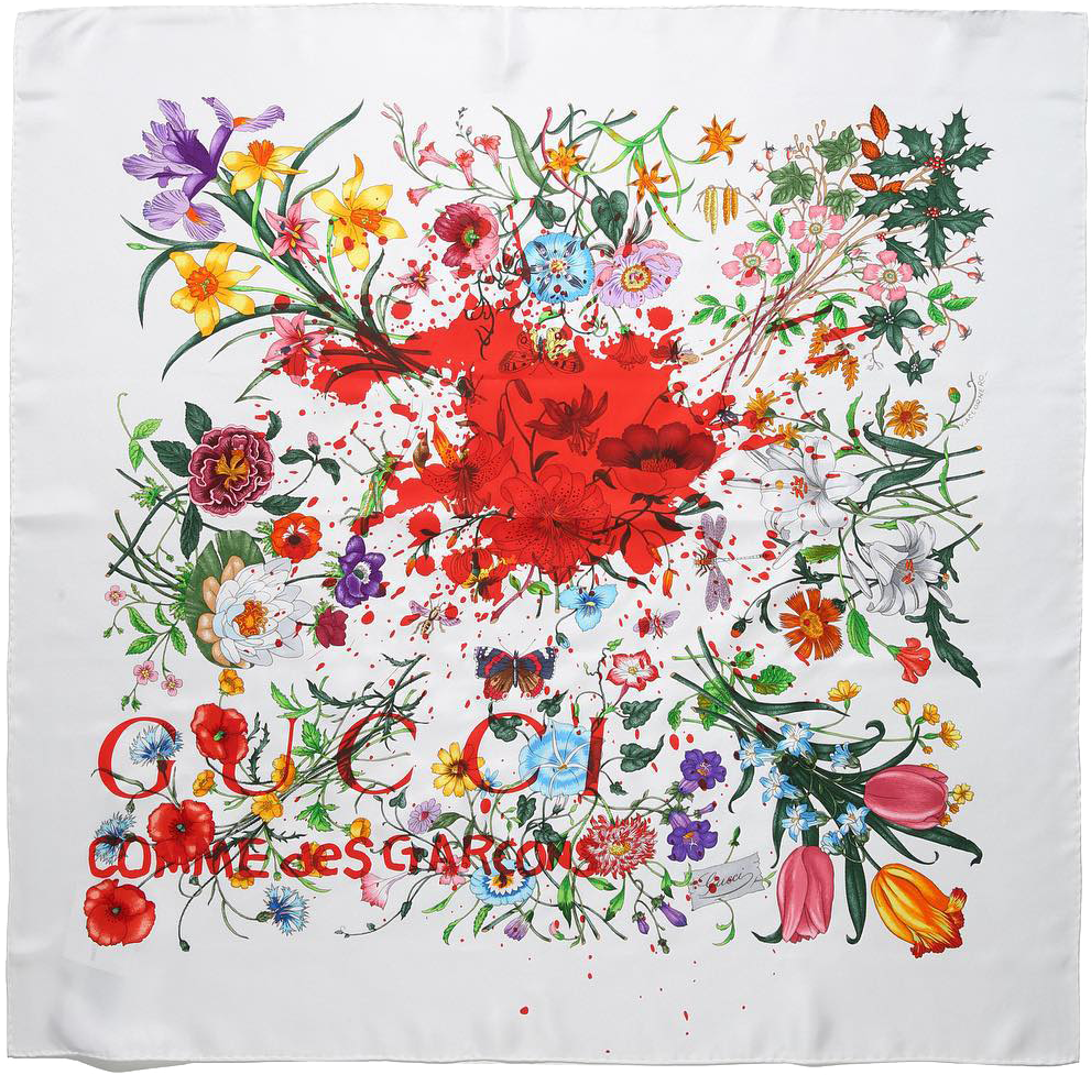 Gucci X Comme Des Garcons Scarves Large - Gucci X Cdg Scarf (1080x1080), Png Download