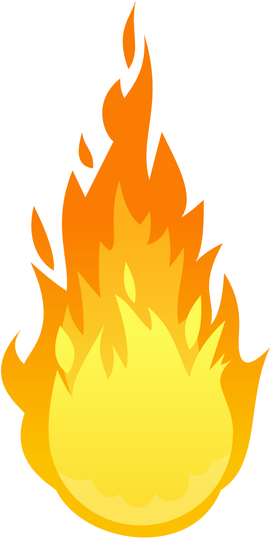 Ball Of Fire - Fire Transparent (852x1227), Png Download