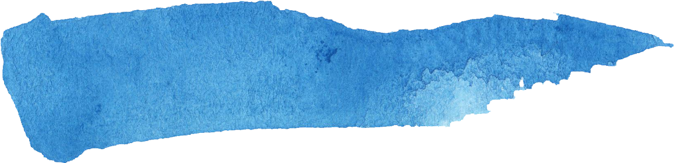 Free Download - Watercolor Banner Png Blue (1312x319), Png Download