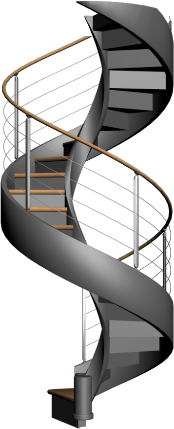 Spiral Staircase Design And Decorate Your Room In 3d - White Spiral Staircase Png (1000x1000), Png Download
